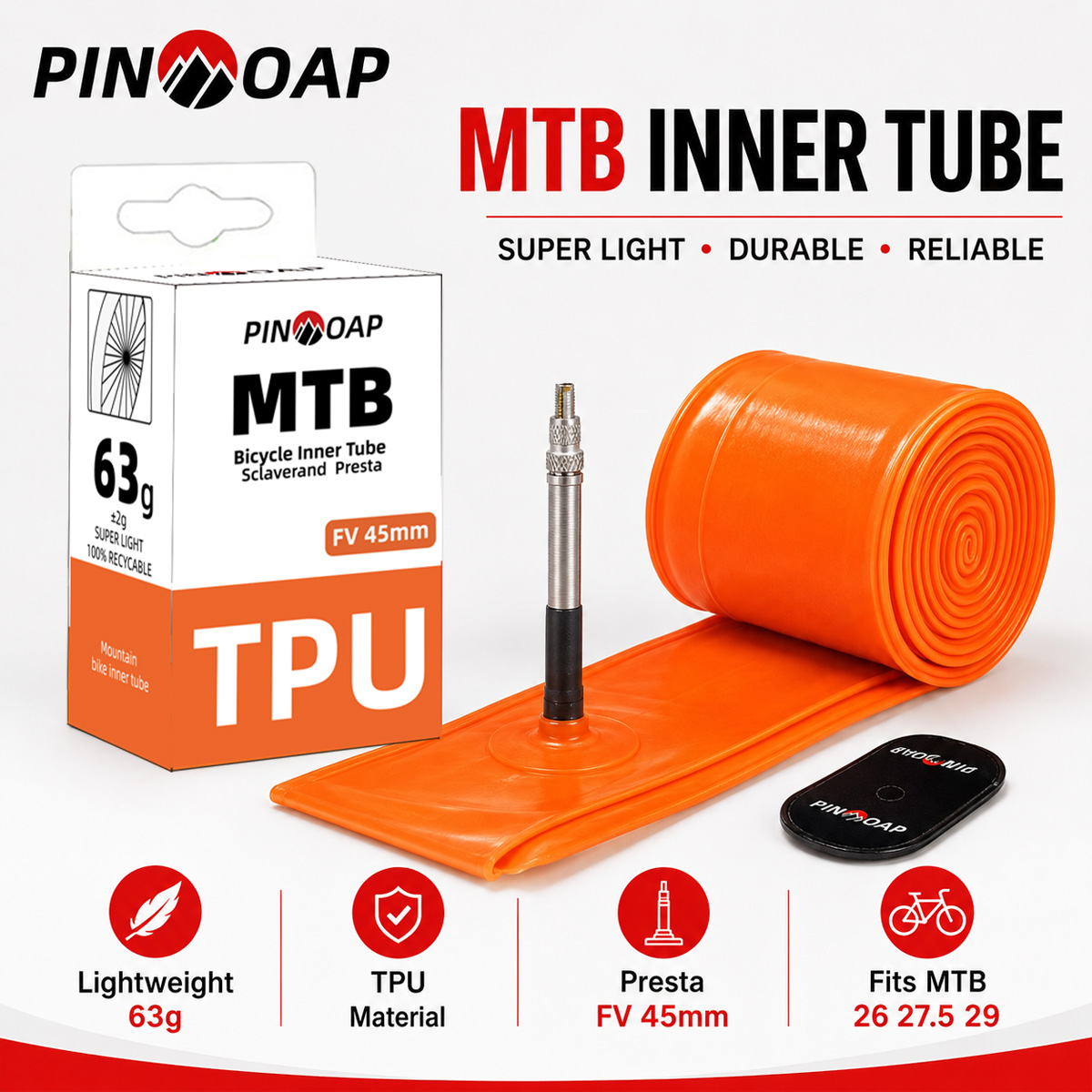 PINMOAP Camera d'Aria MTB per  - Mountain Biking Tube recensione e prezzo
