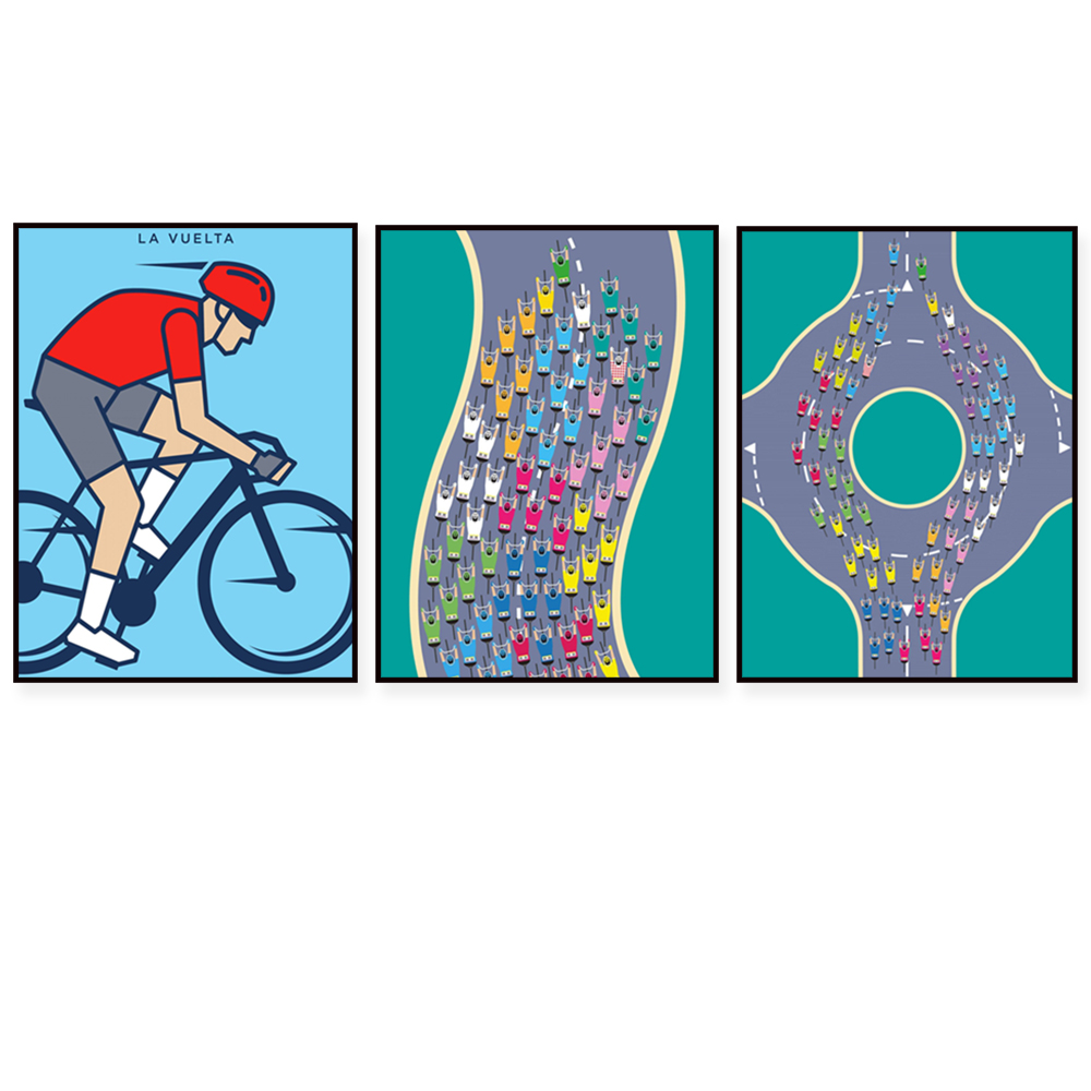 Poster con mappa del percorso  - Mountain Biking Europe recensione e prezzo